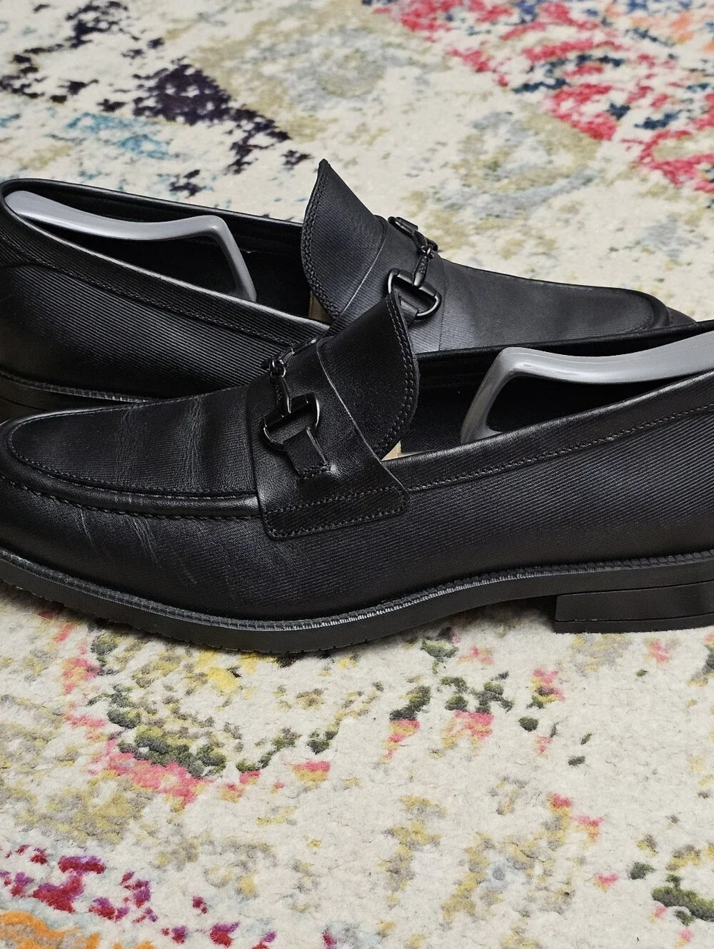 Cole Haan Men’s Size 9.5 M Modern Essentials Black Leather Bit Loafer C37717